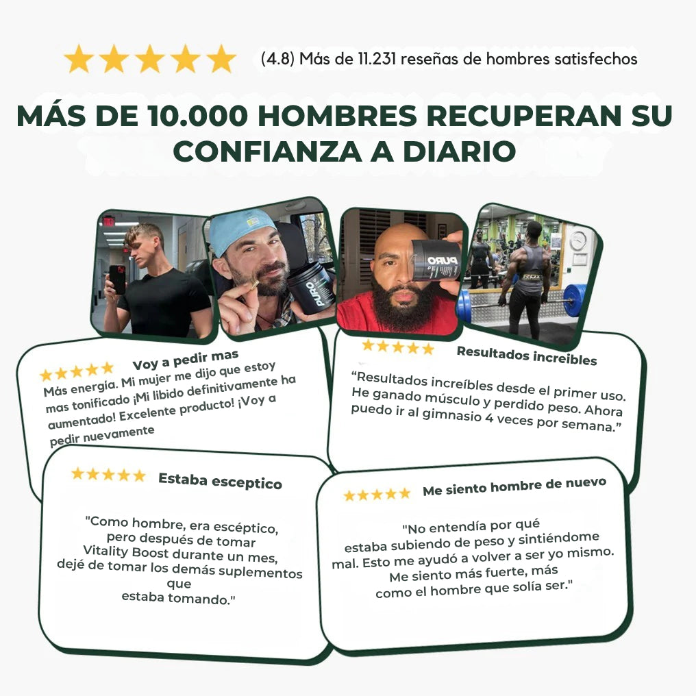 Puro Vitality Boost: Más músculo, menos grasa, más confianza
