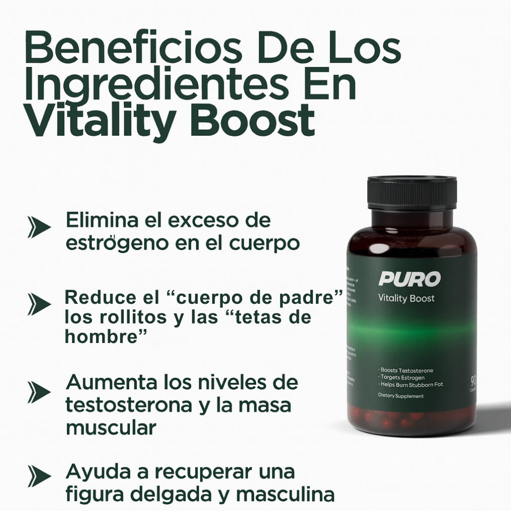Puro Vitality Boost: Más músculo, menos grasa, más confianza